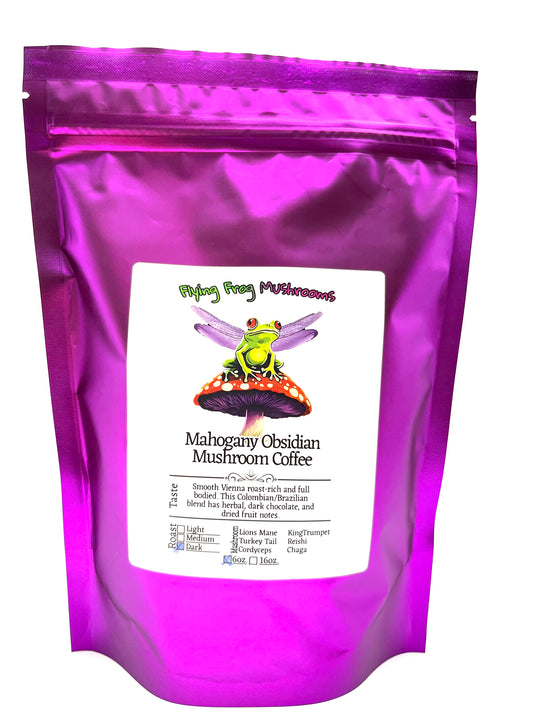 Mahogany Obsidian Mushroom Coffee